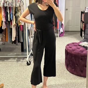 Black jumpsuit capri